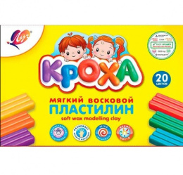 Пластилин 20 цветов Луч Кроха, мягкий 31С 2063-08