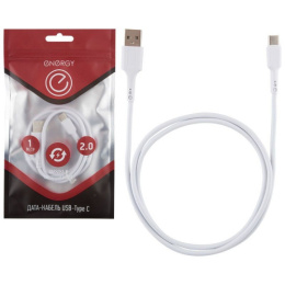 Кабель для мобильных устройств USB/Type-C, белый Energy ET-05/006290