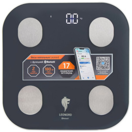 Весы напольные электронные стеклянные, до 180кг, LE-1216 Bluetooth Leonord 108265