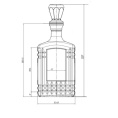 Графин - штоф стеклянный  500мл Бельведер Декостек 1163