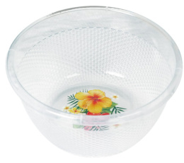 Миска пластиковая 8,0л Медовая прозрачная, в ассортименте Ар-Пласт 03033