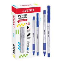Ручка шариковая на масляной основе Devente Iris, синяя, 0,7мм, игольчатая 5073854