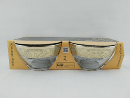 Набор салатников стеклянных 2шт. 110мм/250мл Колосок, в п/у Gid Glass GN1322/02