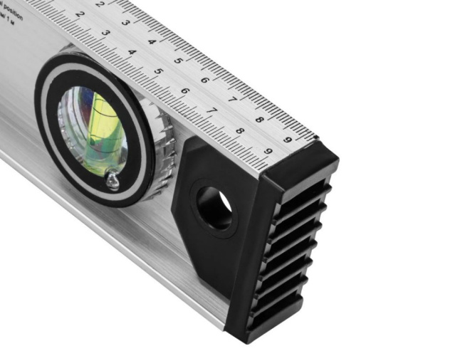 Уровень 2000мм алюминиевый с 3 глазками, Рельс Matrix 34041