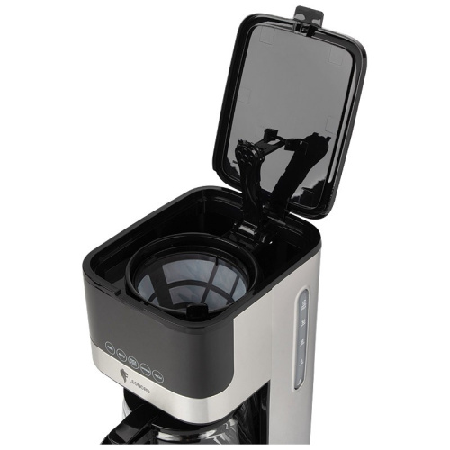 Кофеварка электрическая LE-1755, 1500мл, черный Leonord 108166