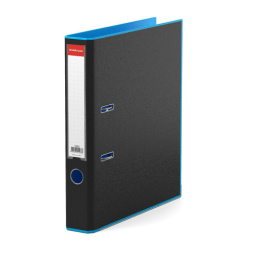 Папка-регистратор 50мм PVC ErichKrause Accent, голубой 51067