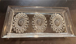 Блюдо стеклянное прямоугольное 300х150х30мм, в п/у Gamin Glass 925