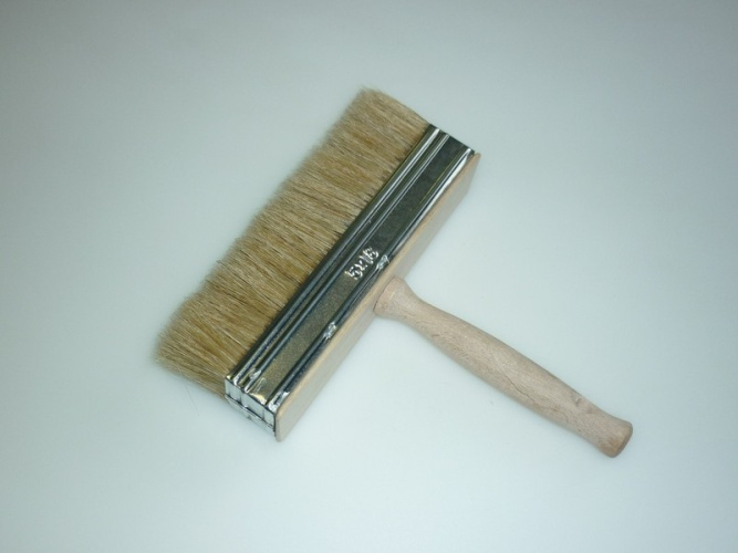 Кисть макловица 50х180мм, искусственная щетина, деревянная ручка* 41125