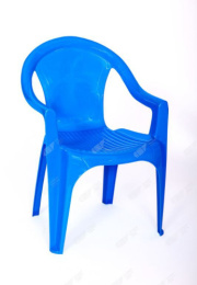 Стул детский пластиковый Малыш 380х350х535мм с глухой вставкой, голубой Стандарт Пластик Групп 160-0055