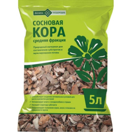 Кора сосновая  5л Долина Плодородия
