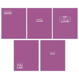 Тетрадь  48 листов Сиреневый металлик 13044/5