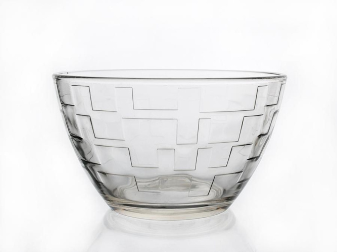 Салатник стеклянный Лабиринт 188мм ОСЗ 07с1327