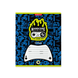 Тетрадь  18 листов клетка ErichKrause Gaming zone 49183