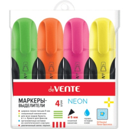 Текстовыделителей набор 4 цвета Devente 5045815