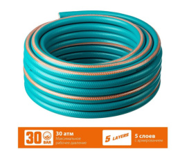 Шланг поливочный ПВХ армированный PROLine Expert 5 3/4" (19мм) 15м, 5-ти слойный, голубой Grinda 429007-3/4-15