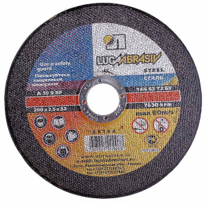 Круг отрезной по металлу 200х2,5х22мм LugaAbrasive