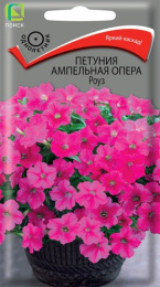 Петуния Опера Роуз ампельная 5шт. цветной пакет Поиск