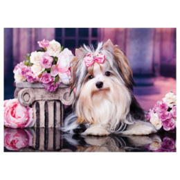 Пазлы 1000 элементов Эл.Бивер-Йоркширский Терьер ПК1000_54684