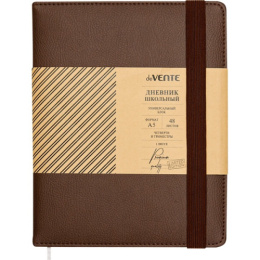 Дневник универсальный твердая обложка Devente Dark Brown 2021055