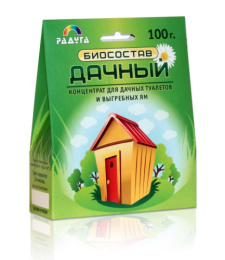 Биосостав Дачный для дачных туалетов и выгребных ям 100г Радуга