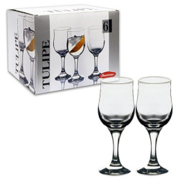 Набор бокалов для воды стеклянных Tulipe (Тулип) 6шт. 320мл, в п/у Pasabahce Бор 44162