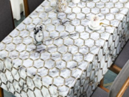 Клеенка столовая на тканевой основе 1,37х20м Марсель 9136F