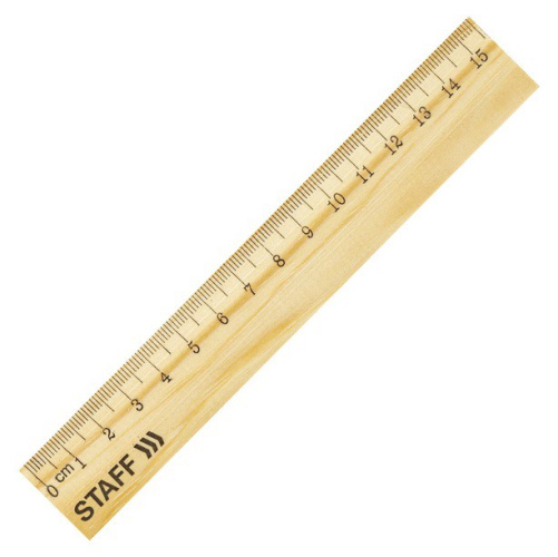 Линейка деревянная  15см Staff, канадская сосна 210797