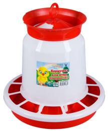 Кормушка для домашней птицы пластиковая 10л бункерная, в ассортименте Ар-Пласт 08003