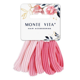Резинки для волос Monte Vita набор   6шт. 4,5см, оттенки розового 457051