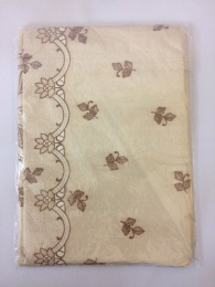 Скатерть виниловая прямоугольная 150х230см, бежевый Embossed С367