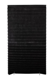 Штора плиссе  60х180см черный (блэкаут) Baizheng BZ-L004BK