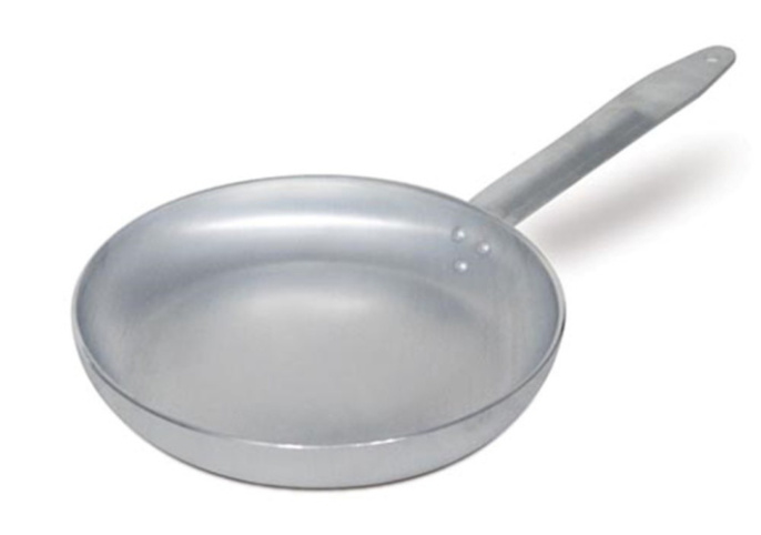 Сковорода алюминиевая 22см без крышки металлическая ручка Калитва 12221