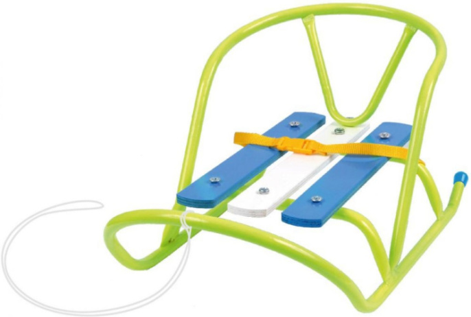 Санки кукольные, лимонный Nika СКУ1/Л