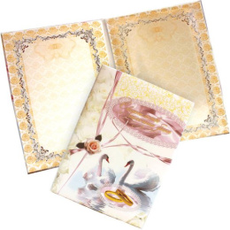 Папка адресная Свидетельство о браке А4 Devente Лебеди 3078514