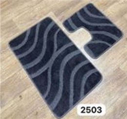 Комплект ковриков напольных для ванной и туалета на латекс. основе Maximus Классик 2пр. 50х 80см/40х50см, Opal grey/опал-серый Confetti  503