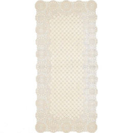 Салфетка виниловая прямоугольная 40х84см Лейс, перламутр Grace LO-0905PU