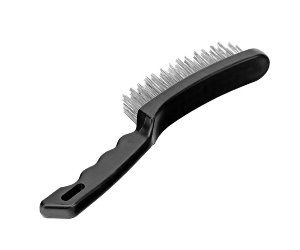 Щетка 5-рядная металлическая, пластиковая ручка Sparta 748675