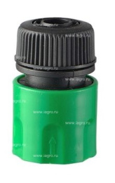 Соединитель-коннектор 1/2" быстросъемный, stop (с аквастопом), Оазис Инструм-Агро 011850