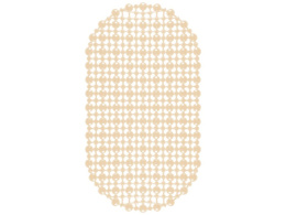 Коврик противоскользящий для ванной ПВХ на присосках 65х36см Комфорт, Пляжный песок Вилина 6922