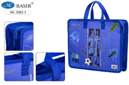 Папка-портфель детский Футбол, на молнии МС-5082-3