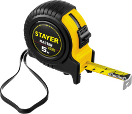 Рулетка  5м х 19мм обрезиненный корпус Stayer 34025-05