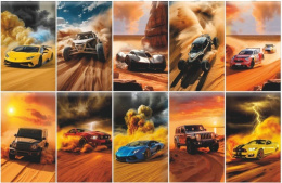 Блокнот А6  30 листов Lamark Гонки в пустыне, скоба 128/03003916  NB0251