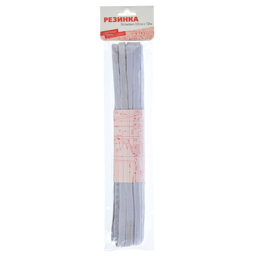 Резинка бельевая  8мм х 10м белая 308-068