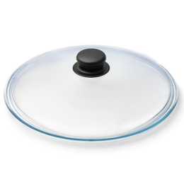 Крышка из термостойкого стекла литая d-20см, с пластиковой ручкой Appetite HSD20L