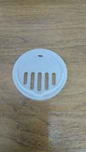 Крышка сливная полиэтиленовая d-82мм прозрачная