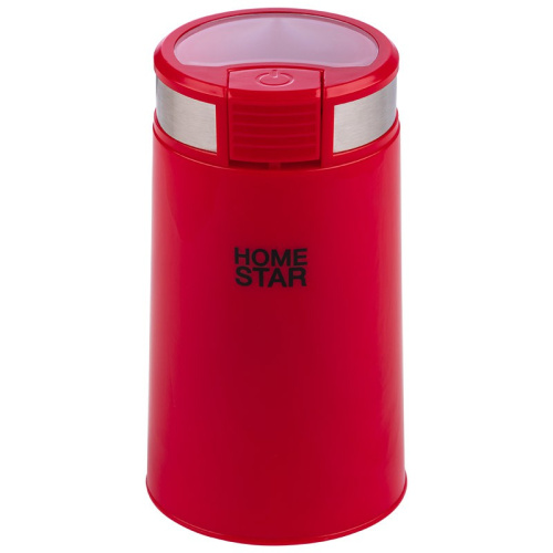 Кофемолка электрическая 200Вт, HS-2035, вместимость 50г, красный HomeStar 105766