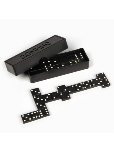 Домино классическое, в пластиковой коробке коробке 4871966