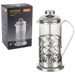 Френч-пресс 0,6л нержавеющая сталь+стекло Olimpia Mallony T046-600ML/950137