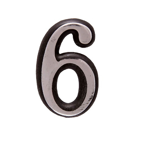 Цифра 6, хром Аллюр 26334