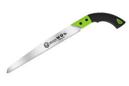 Ножовка садовая прямая 330мм с каленым зубом, обрезиненная ручка, в ножнах Центроинструмент 0219